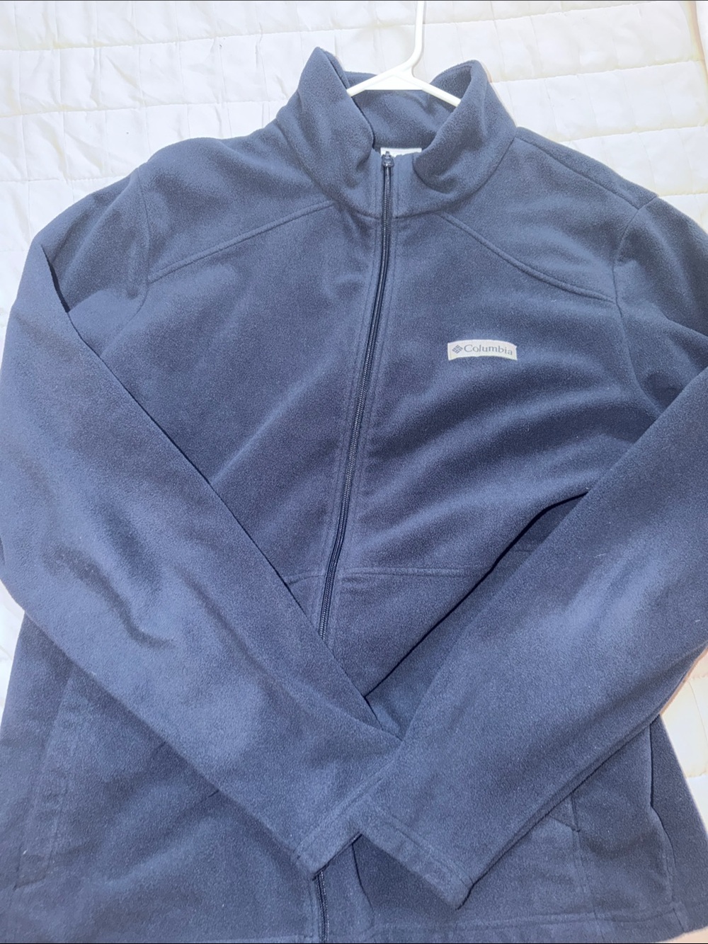 Columbia Navy Blue Zip-Up Fleece Jacket